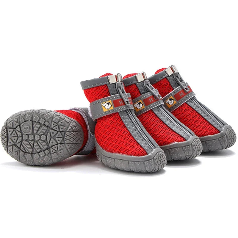 Dog Shoes Non-Slip Plush Paw Protection Boots Breathable Warm For Pets