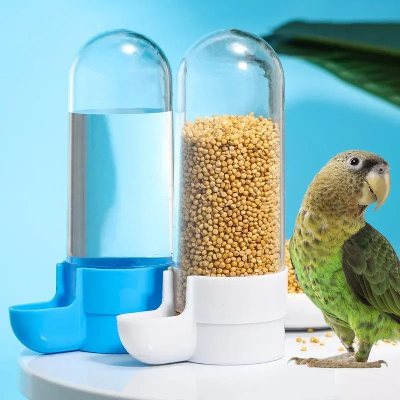 Hanging Bird Water Dispenser And Feeder Cage Accessory