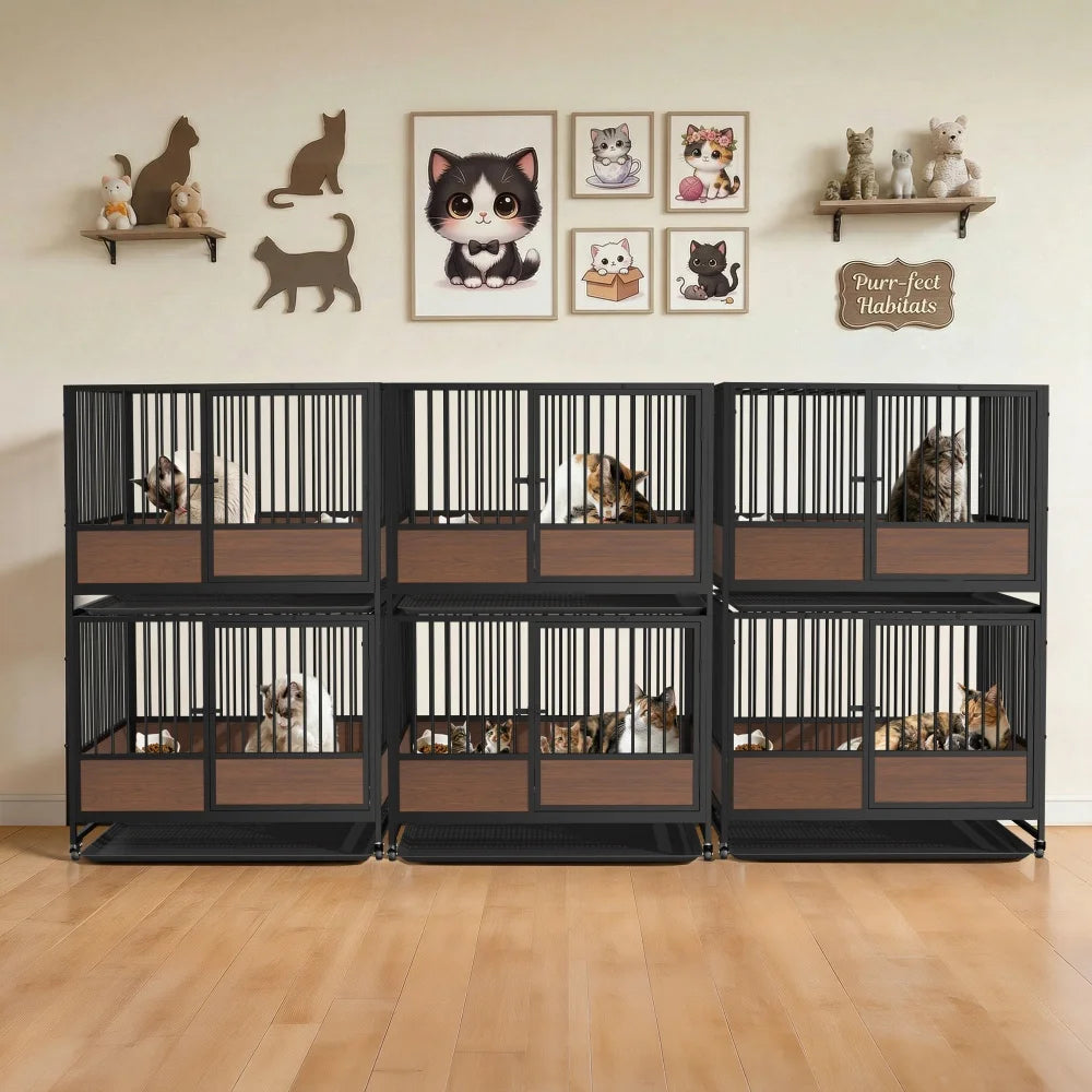 Heavy Duty Metal Cat Cage Enclosure For Cats And Dogs