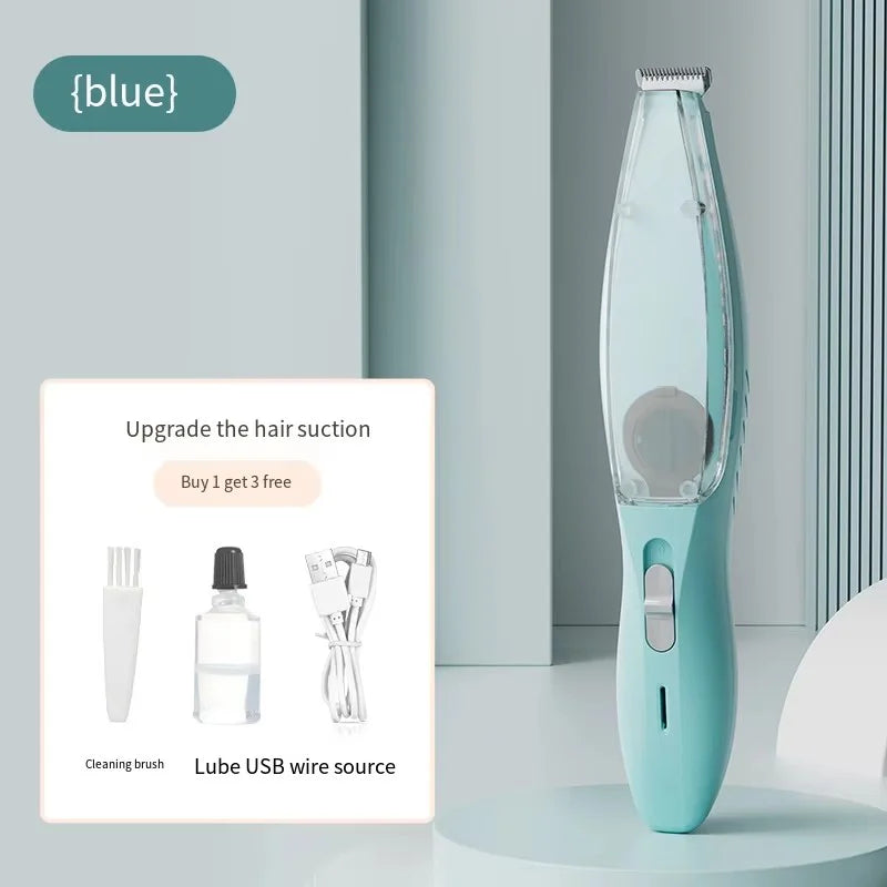 2-In-1 Pet Hair Suction Shaver for Dogs and Cats Rechargeable