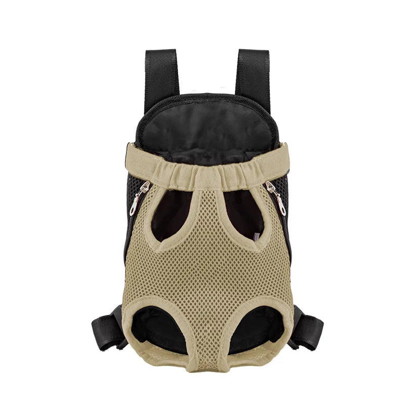 Outdoor Dog Backpack Carrier Breathable Mesh Travel Bag