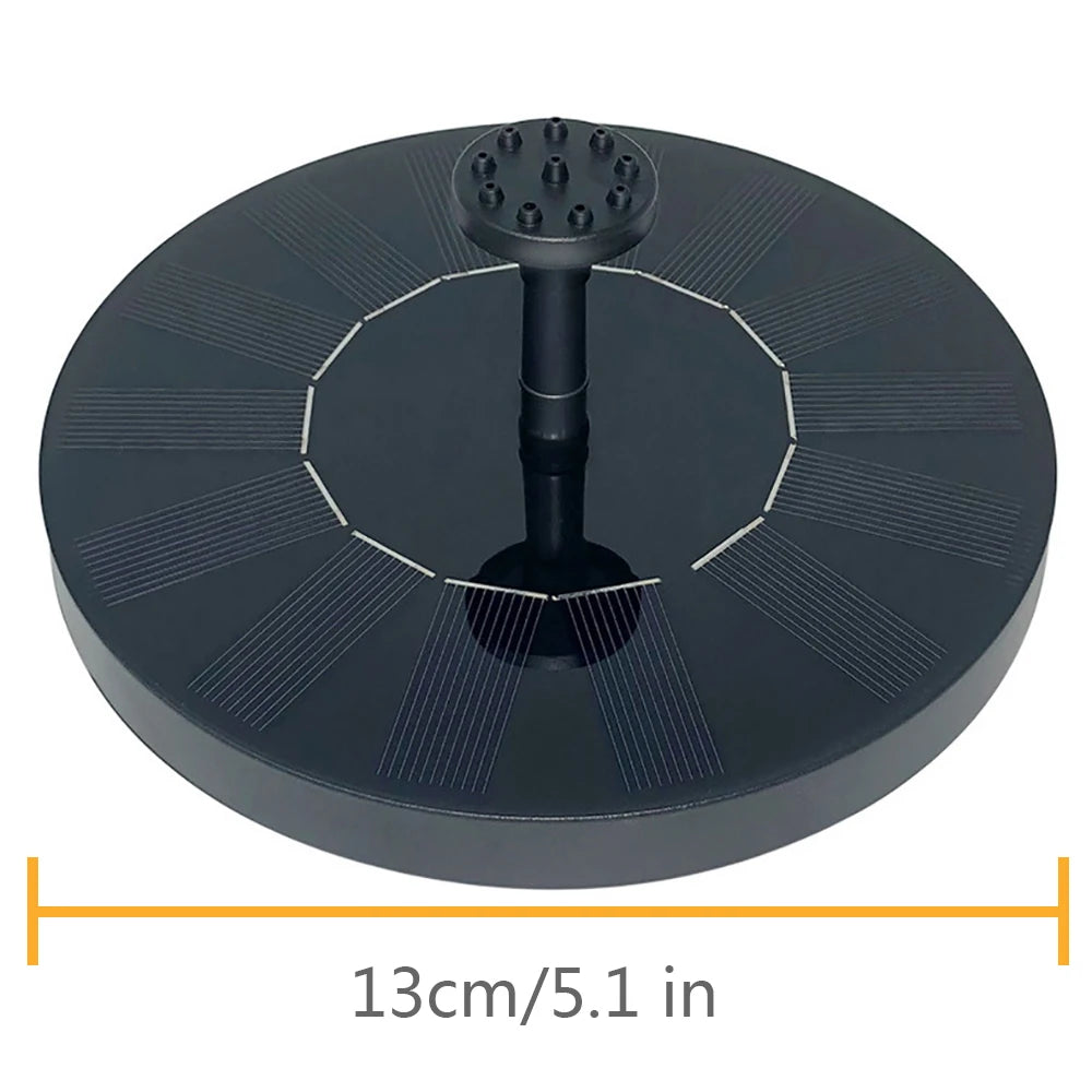 Solar Powered Waterfall Fountain for Garden Pond and Bird Bath