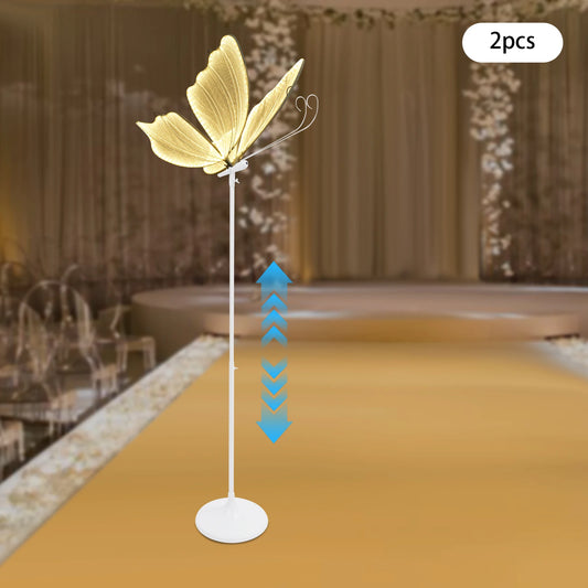 Romantic Butterfly Floor Lamp 48W LED Wedding Decor Twin Pack