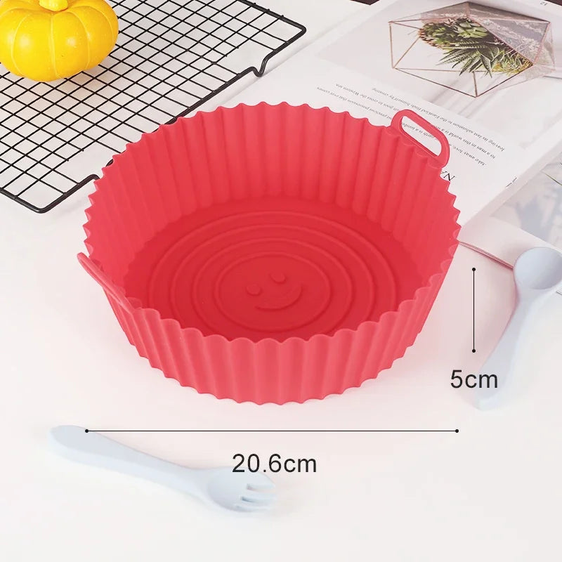 Nonstick Silicone Air Fryer Pan Liner For Oven Baking Tray