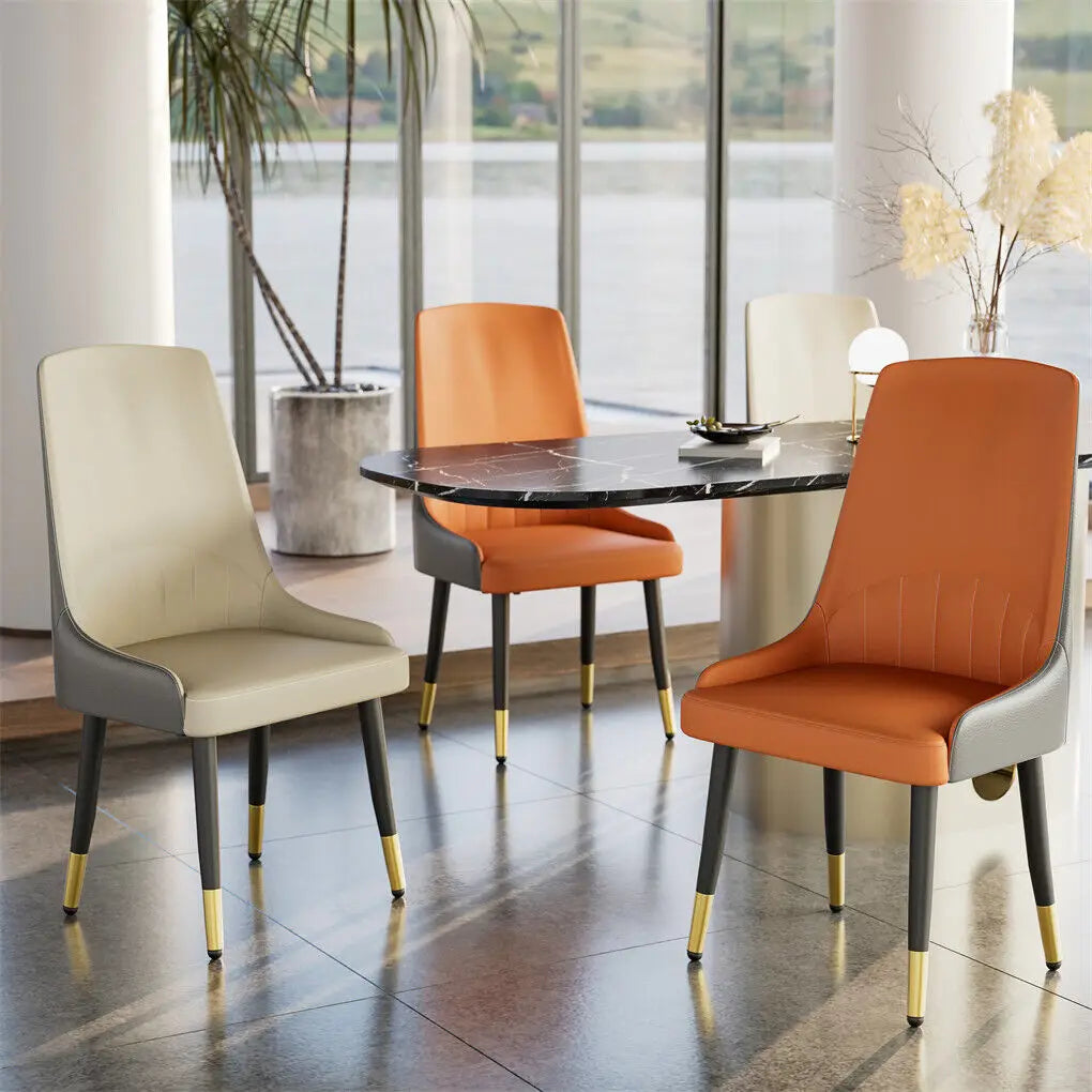LUVODI 2 Piece Upholstered Dining Chairs With Arms