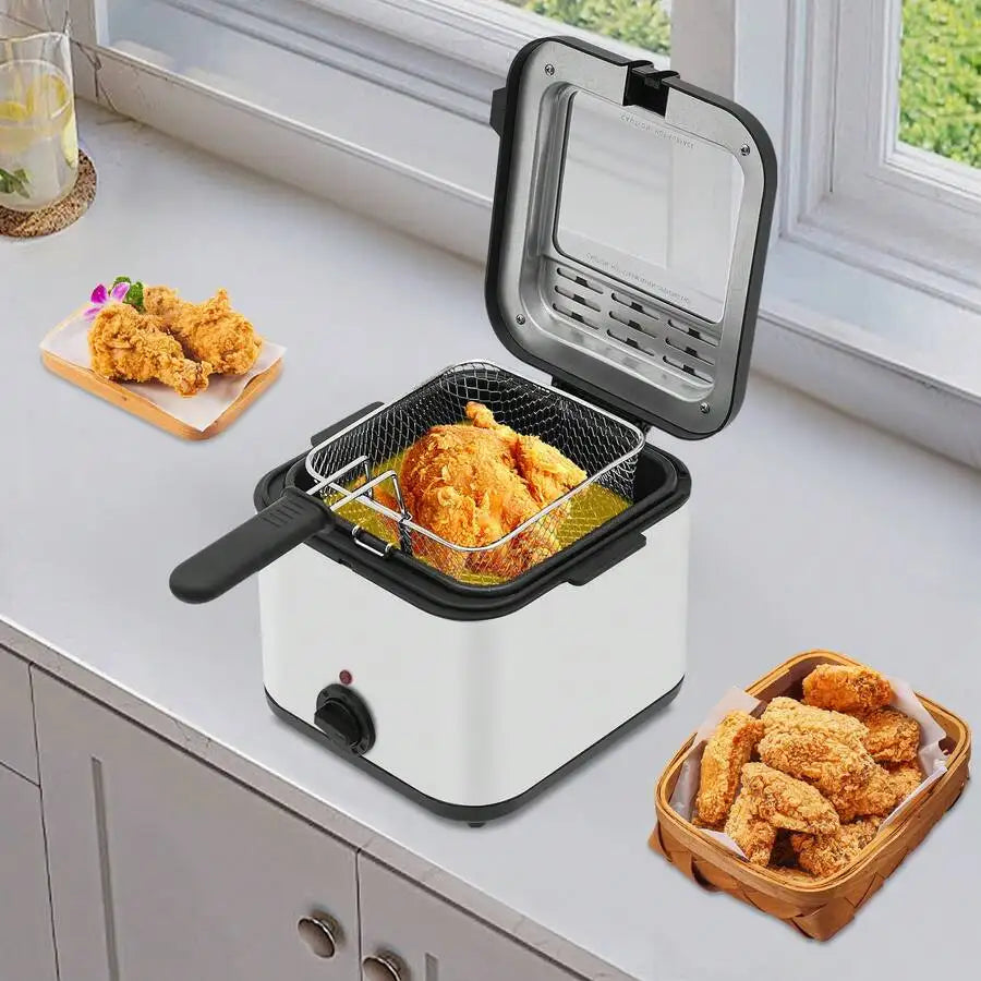 XMSJ Electric Deep Fryer For Fried Foods 110V 50Hz 1000W