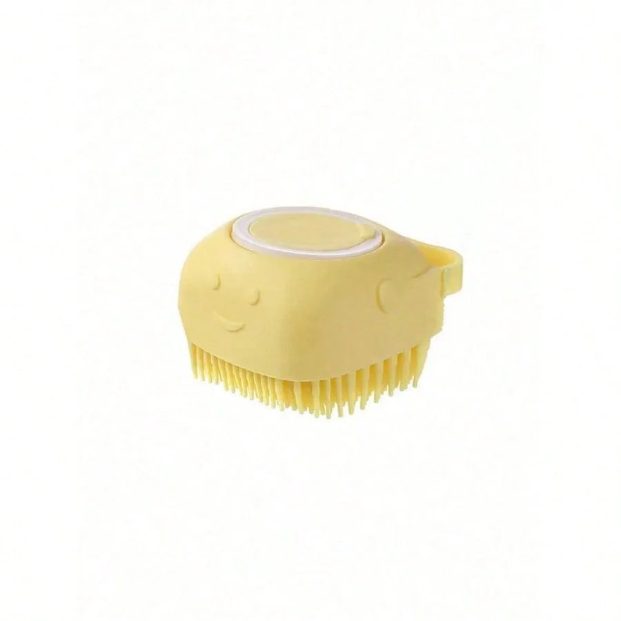 Pet Shampoo Brush With Silicone Dispenser For Dogs And Cats Grooming