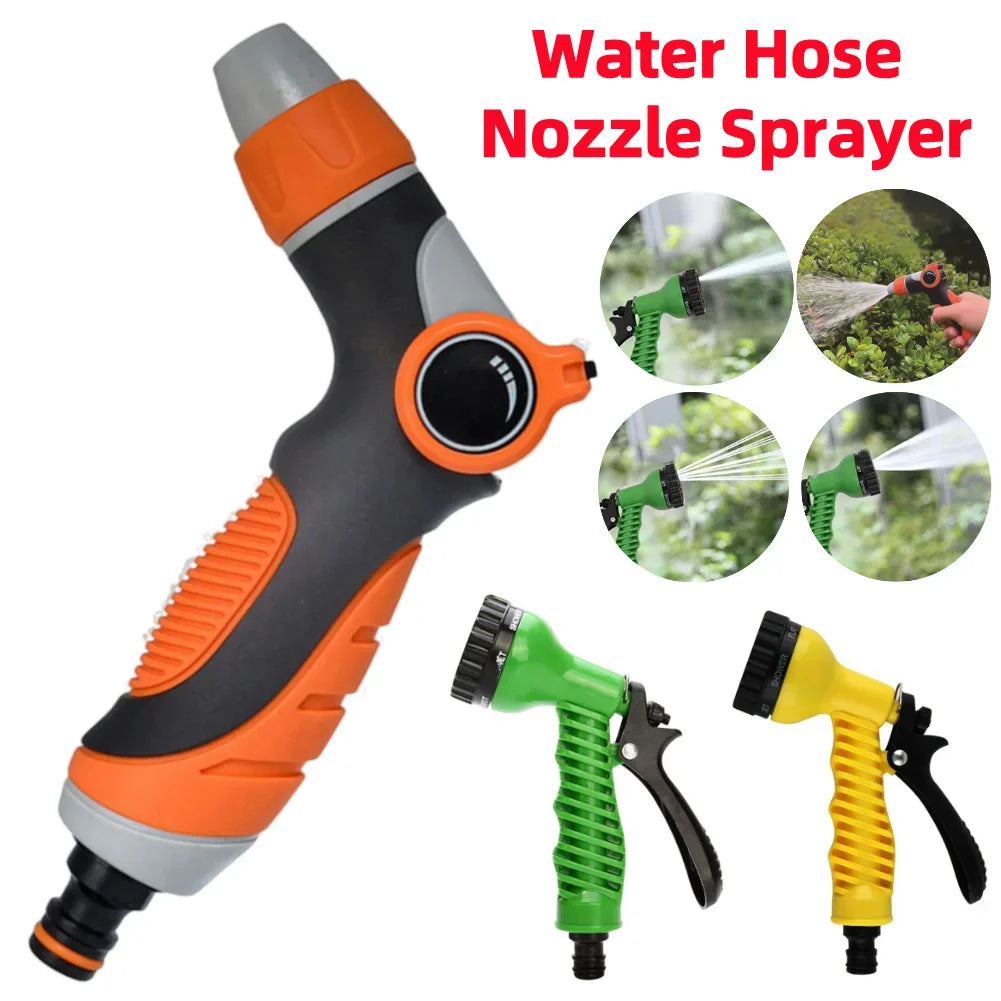 Garden Watering Gun Thumb Control Hose Nozzle Sprayer