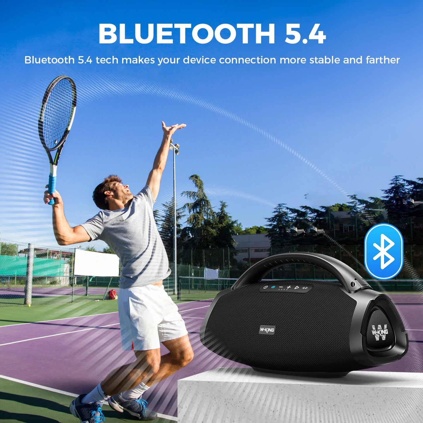 W-King X20 200W RMS Portable Bluetooth Speaker With Massive Bass