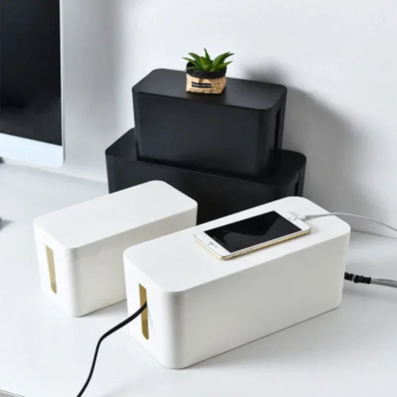 YIYUEQIANLI Cable Storage Box For Desk Wire Management