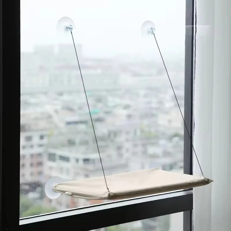 Ultra Soft Cat Window Hammock Bed Securely Mounted Cat Perch