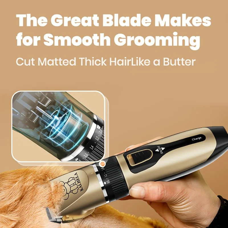 Kalhela 2-In-1 Pet Grooming Kit With Hair Clipper And Nail Clippers
