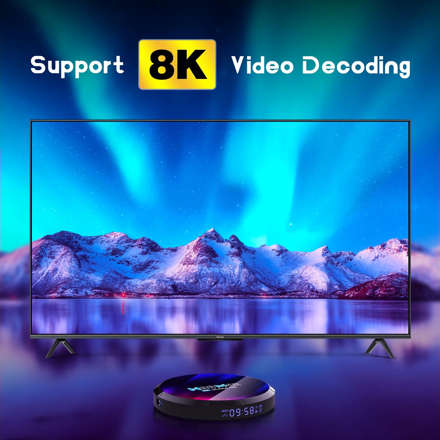 H96 Android Smart TV Box H96 Max RK3528 Quad Core WiFi 6 BT5 8K