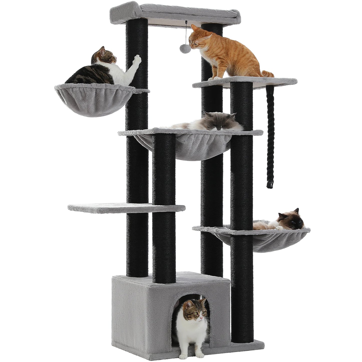 PAWZ Road Large Cat Tree With Multi Levels And Hammock