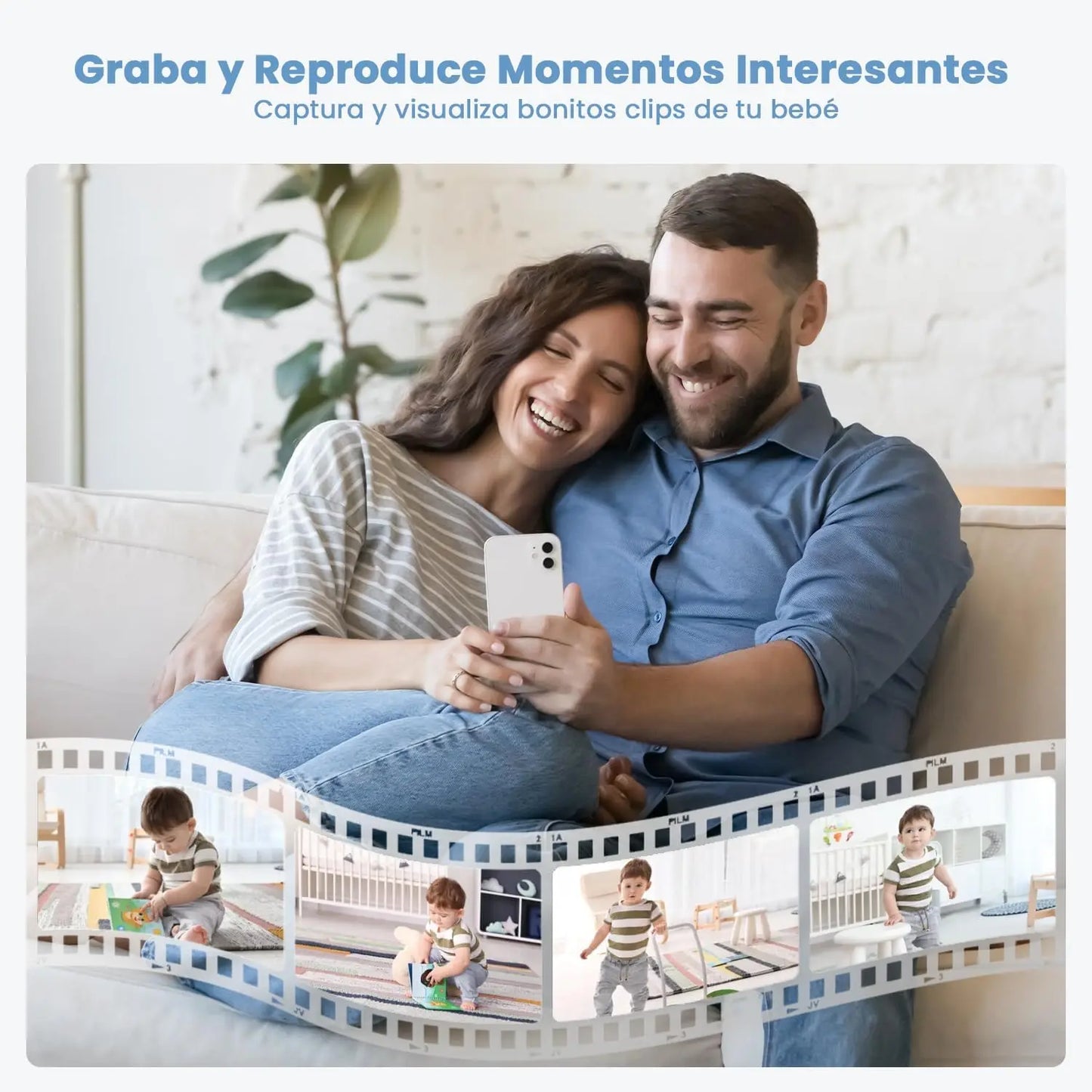 IEGEEK 2K 3MP Baby Surveillance Camera With 360 PTZ