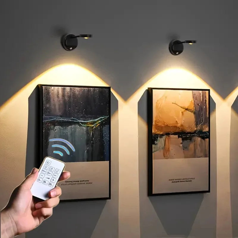KFV USB Rechargeable Intelligent Wireless Wall Light Dimmable Led Spotlight