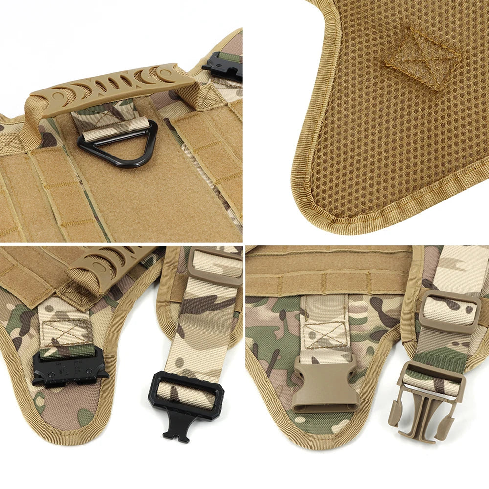 Tactical Dog Harness Leash Set For Training And Walking