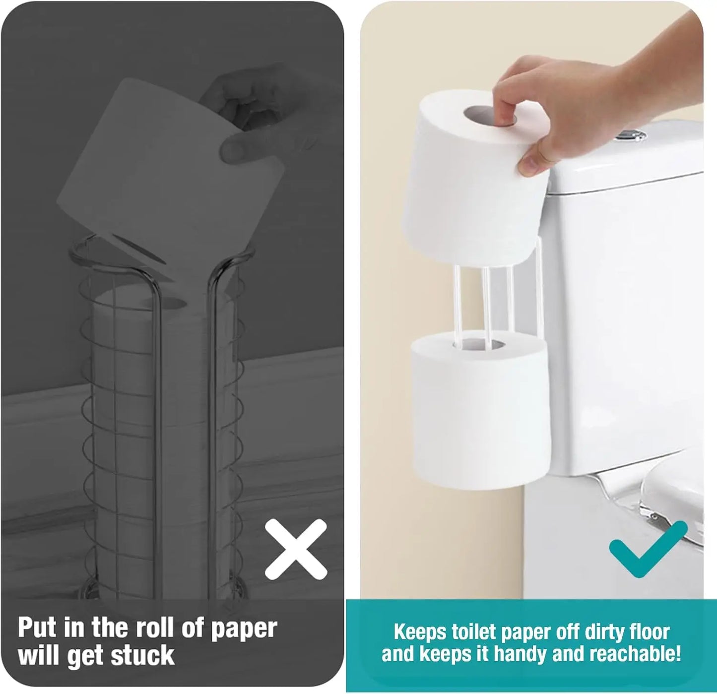 Over Tank Toilet Paper Holder Stainless Steel Wall Mount