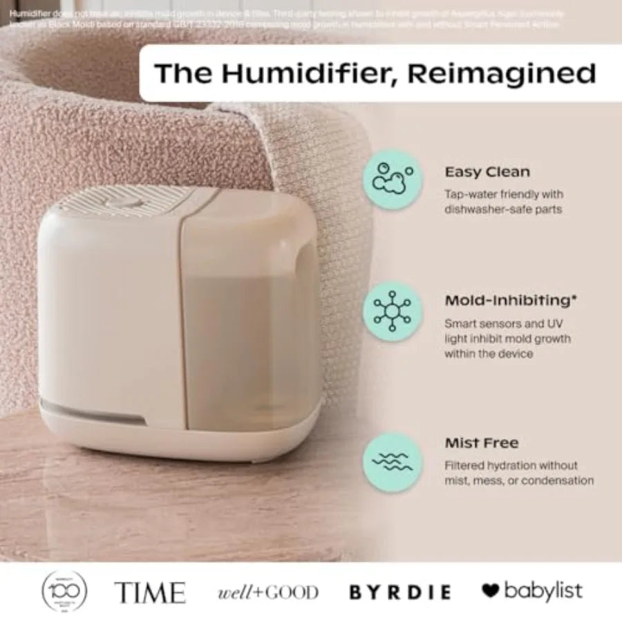 Bedside Humidifier 2.0 With Reading Light And Quiet Operation