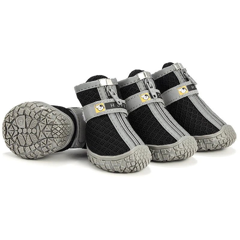 Dog Shoes Non-Slip Plush Paw Protection Boots Breathable Warm For Pets