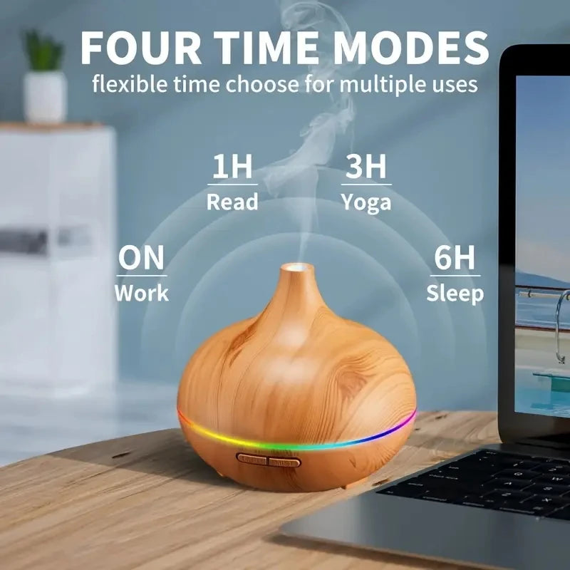 Oeny Ultrasonic Essential Oil Diffuser With 6 Oils Included
