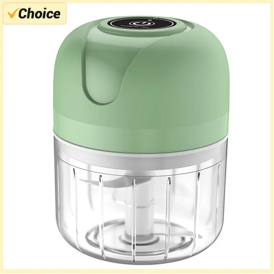 NOCCLILI Garlic Masher Crusher Electric Kitchen Chopper USB Portable