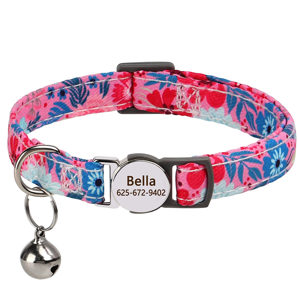 Free Personalized Kitten Collar Engraved With Name