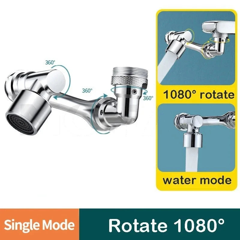 Rotatable Faucet Extender Sprayer Head 2 Modes Universal Aerator