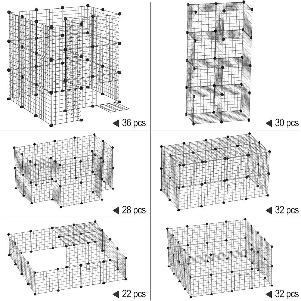36 Panels Small Animal Playpen With Door For Rabbits