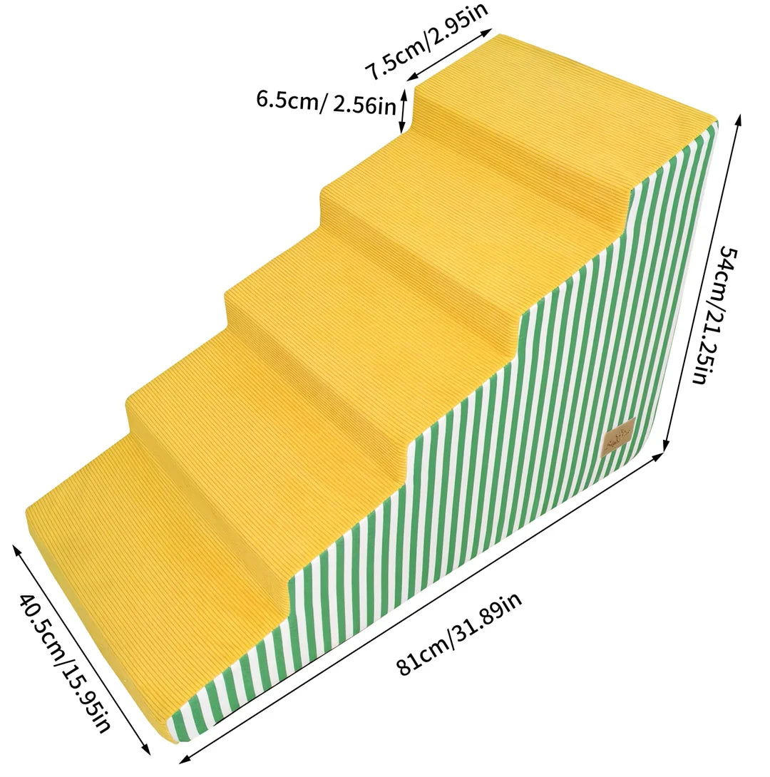 Bright Pet Stairs For Dogs High Density Foam Ramp NonSlip