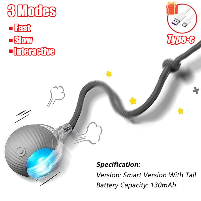Cat Interactive Ball Toy Automatic Rolling Ball Pet Training Device