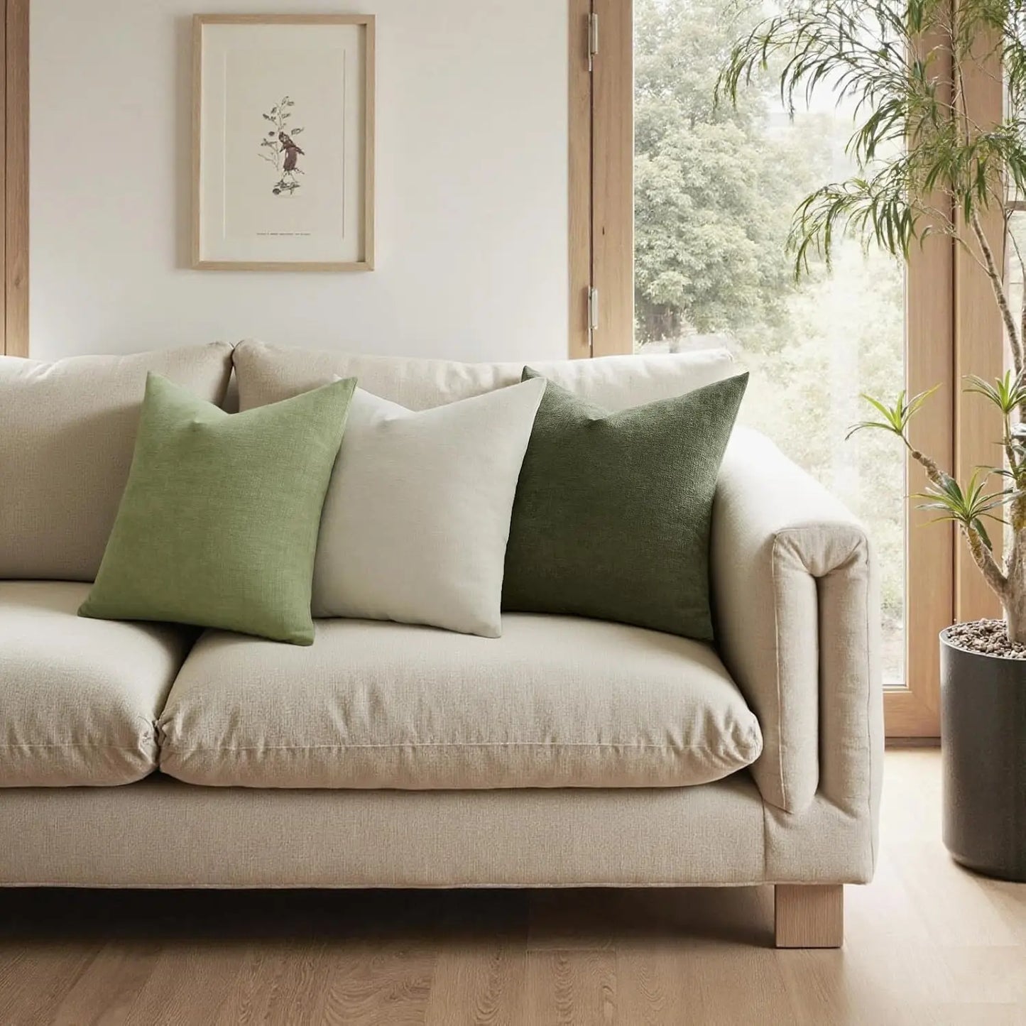 Soft Chenille Pillow Covers Set Of 2 For Sofa Decor