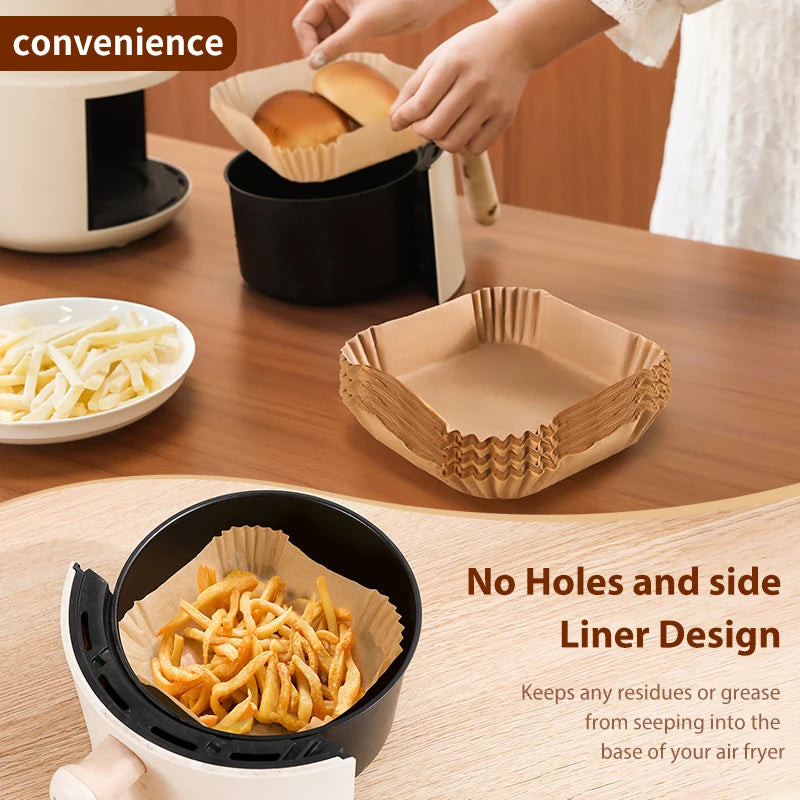 Disposable Air Fryer Parchment Paper Liners For Kitchen Baking Use