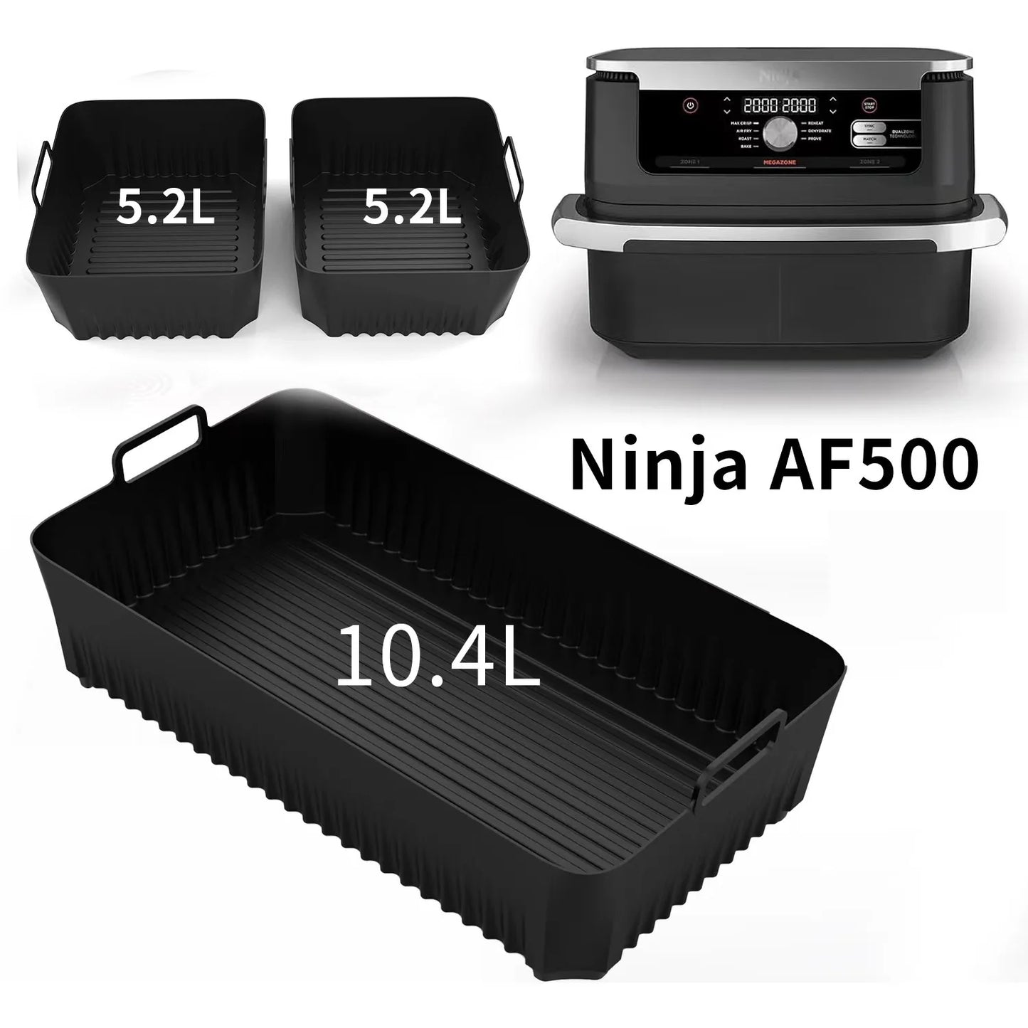 Air Fryer Silicone Liners for DZ071 AF500UK Baskets