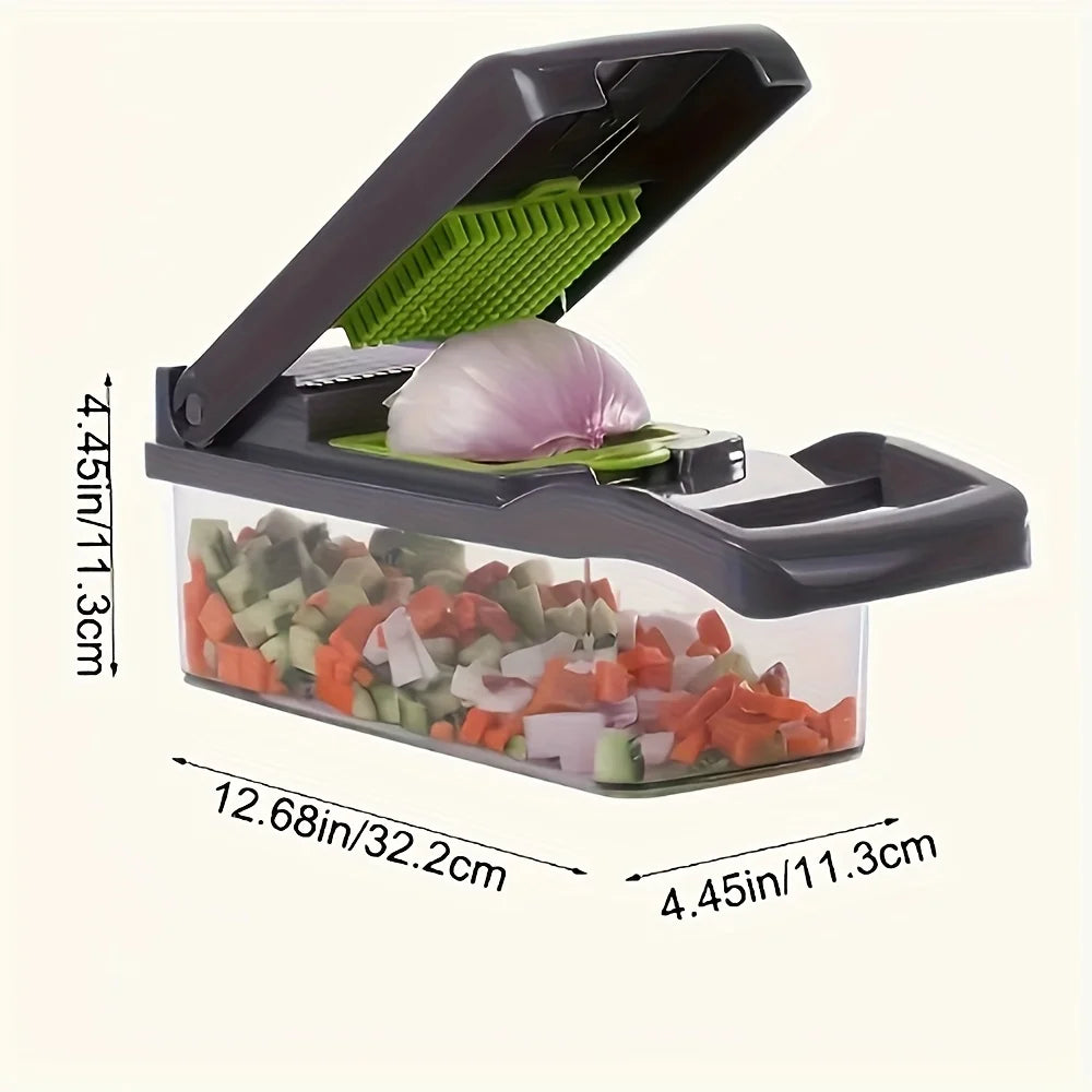 Ledibaby 16-In-1 Manual Vegetable Chopper Set With Blades