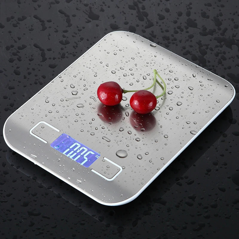 Digital Kitchen Scale LCD Display Stainless Steel Electronic Baking Tools