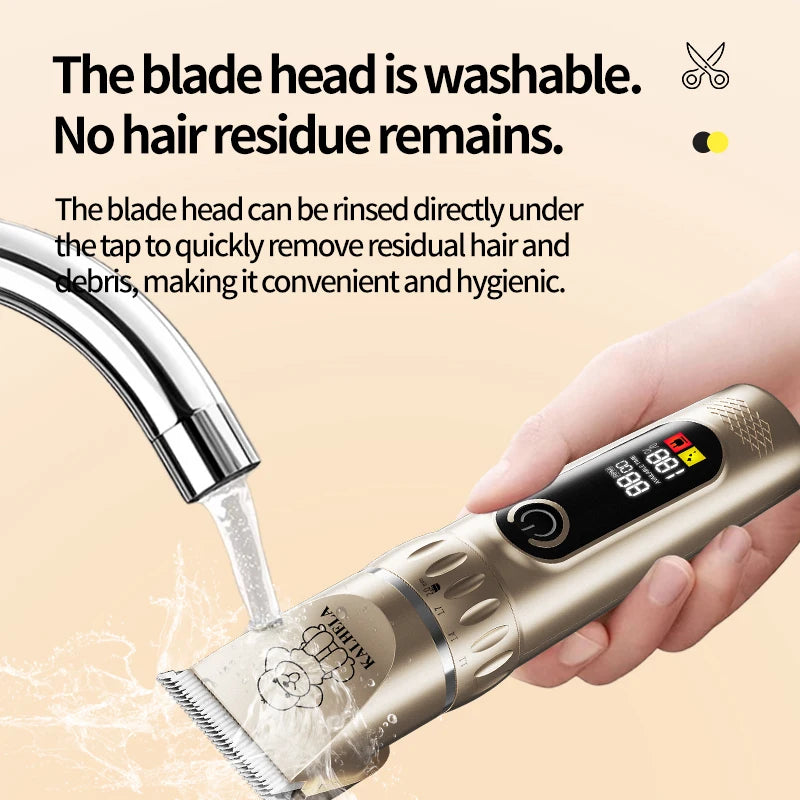 Pet Grooming Kit Rechargeable Electric Trimmer Set With Scissors