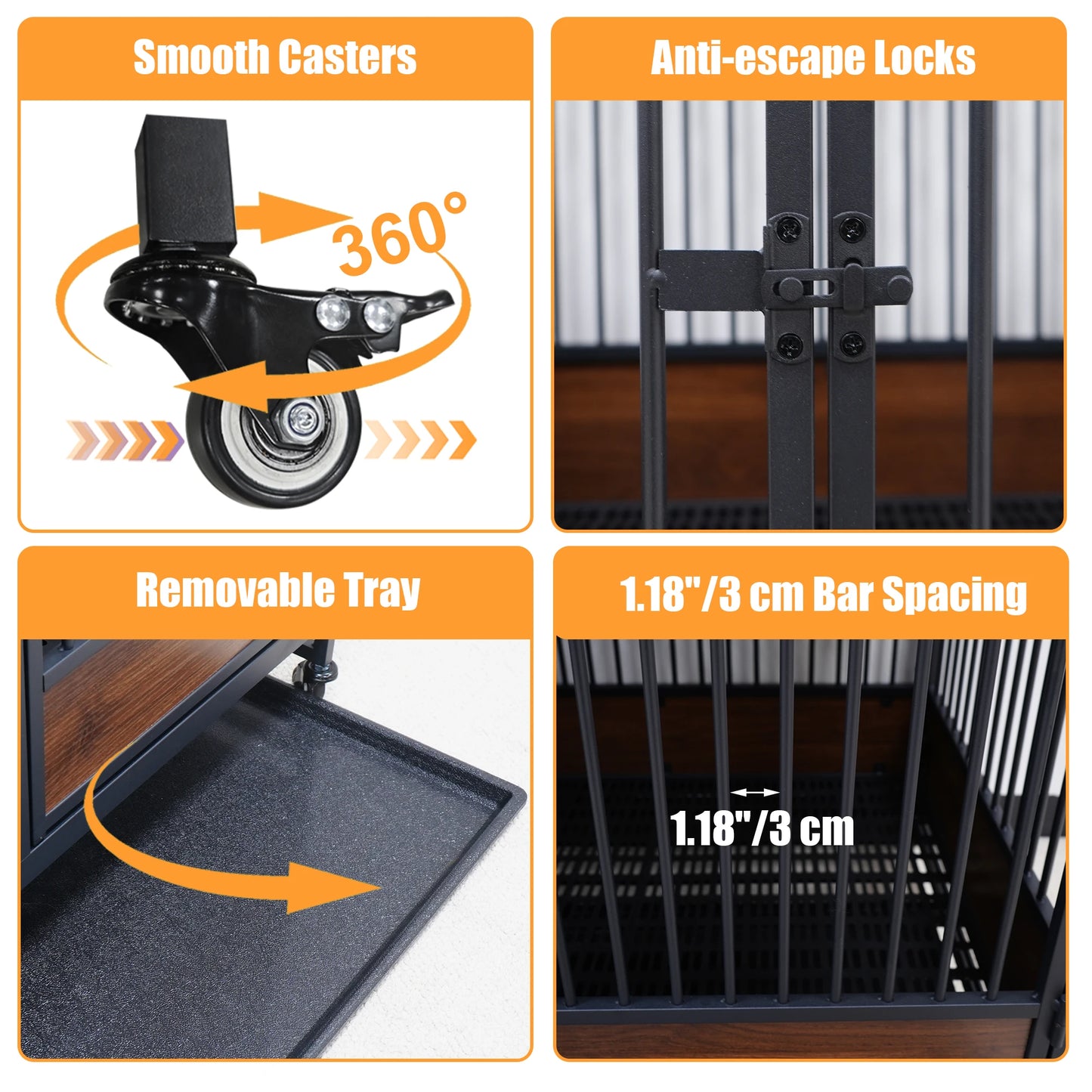 Heavy Duty Metal Cat Cage Enclosure For Cats And Dogs