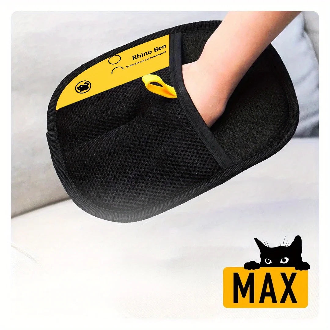 Pet Hair Removal Gloves Double Sided Grooming For Cats Dogs