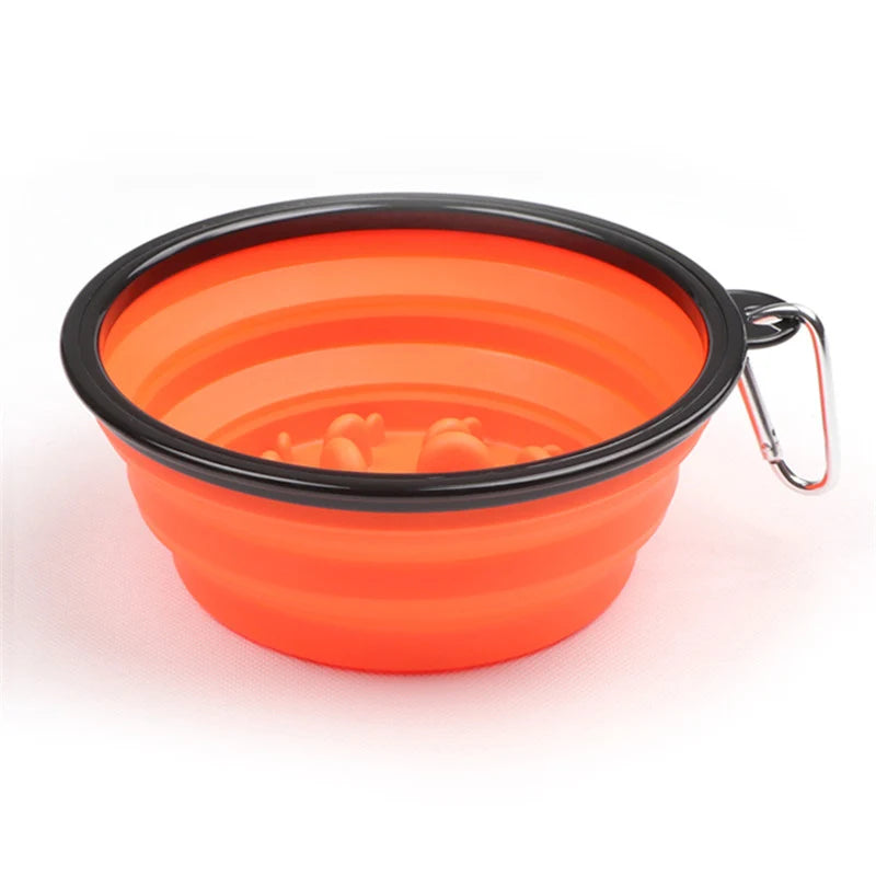 XLeiPet Foldable Travel Dog Bowl Portable Pet Feeder