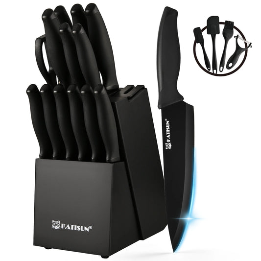 Katisun 19 Piece Kitchen Knife Set With Silicone Tools