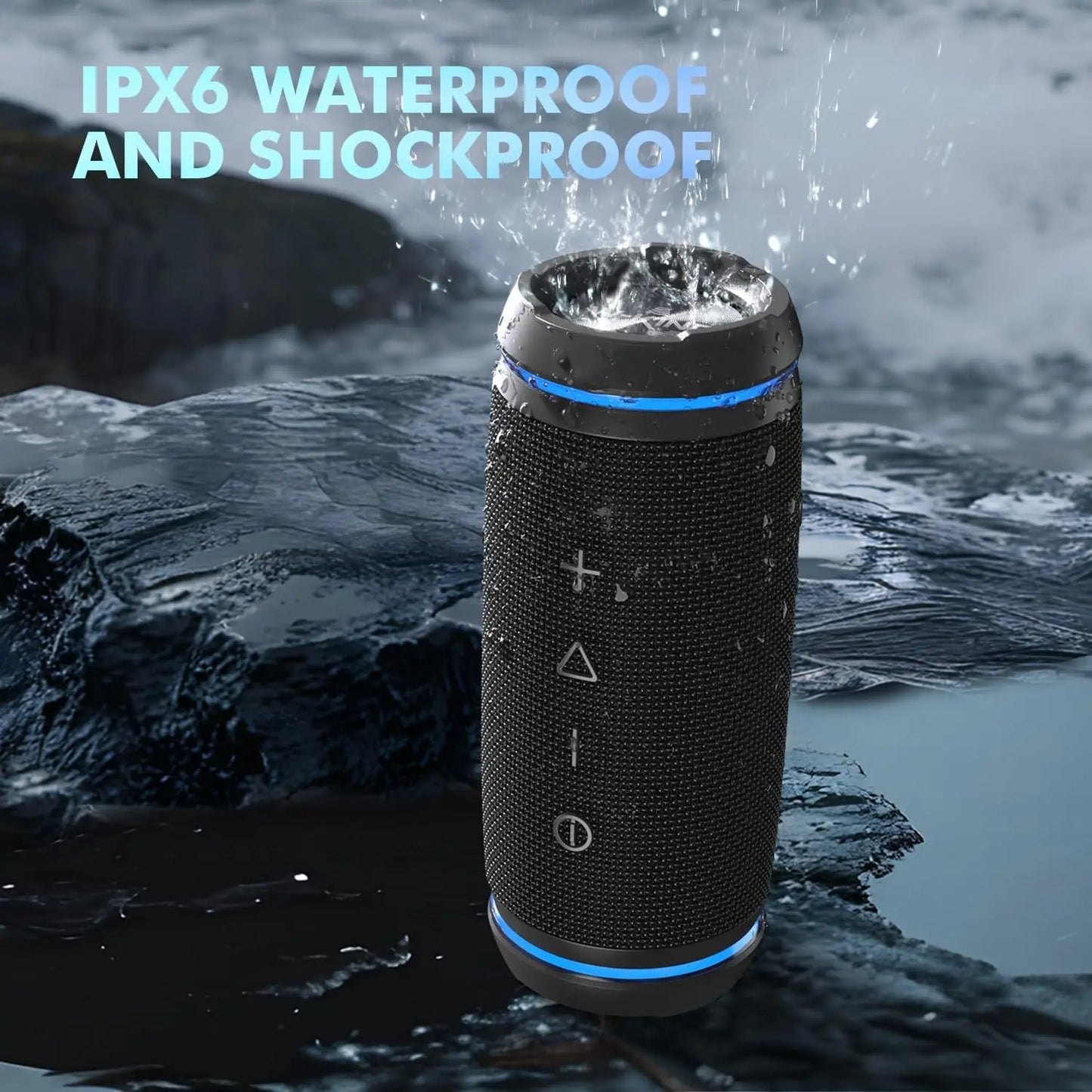W-King Portable Bluetooth Speaker 36W Bass 360 Surround HiFi Sound IPX6