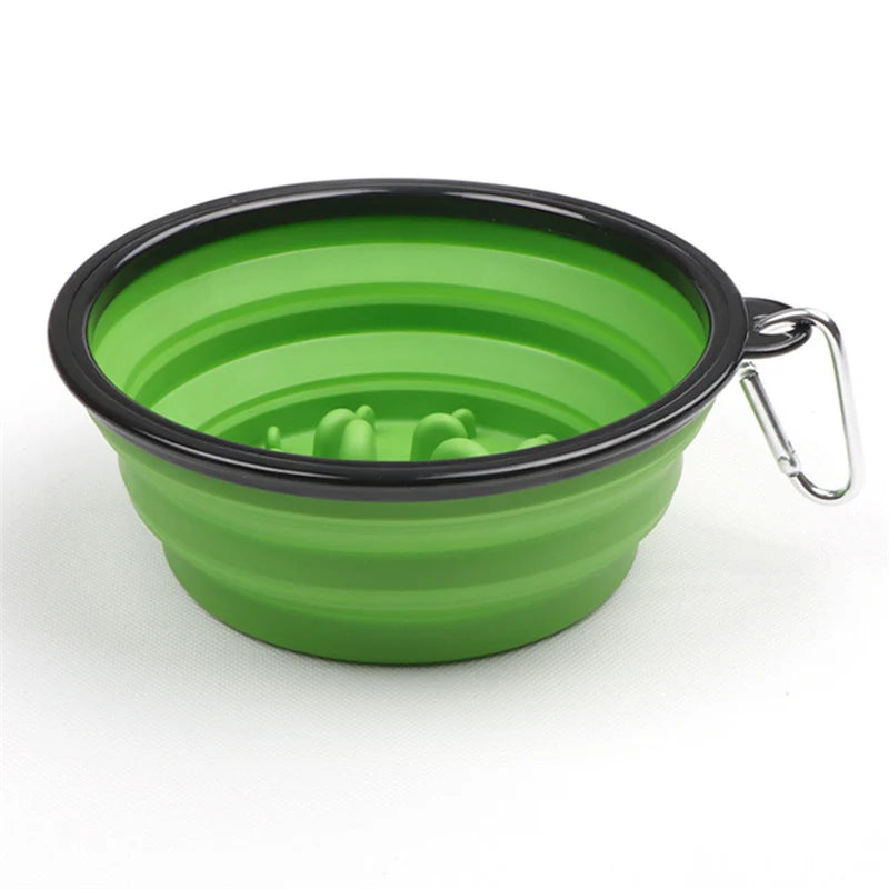 XLeiPet Foldable Travel Dog Bowl Portable Pet Feeder