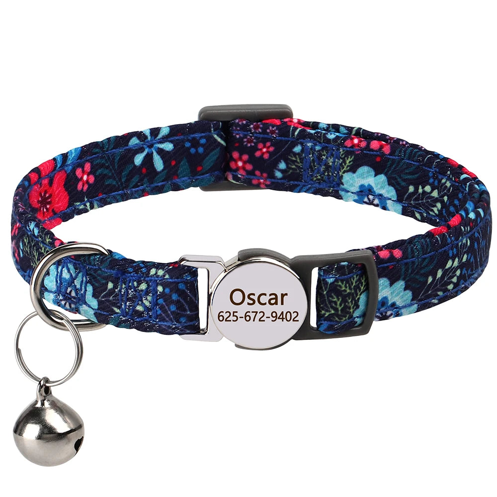 Free Personalized Kitten Collar Engraved With Name