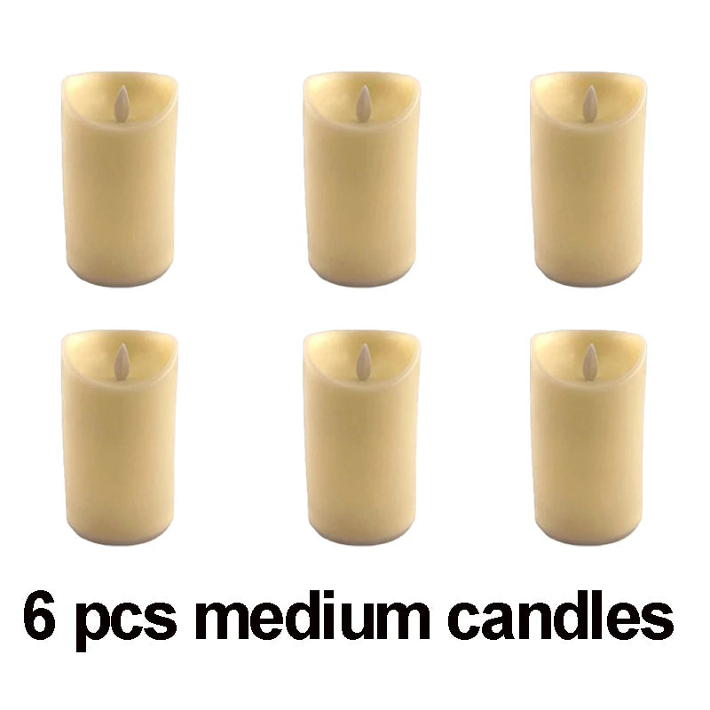 Moving Wick LED Candle With Dancing Flame Safe For Kids