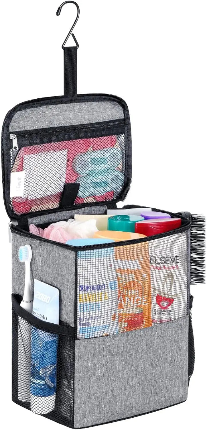 Shower Bag Mesh Caddy Portable Dorm Tote for Gym Travel