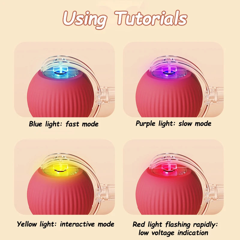 Cat Interactive Ball Toy Automatic Rolling Ball Pet Training Device