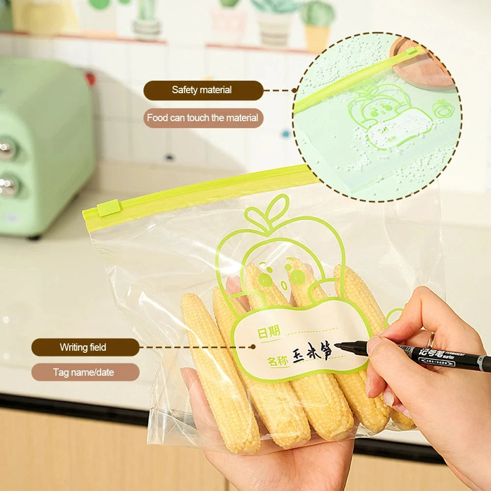 Reusable Zip Lock Bags Food Grade Transparent Storage Bags