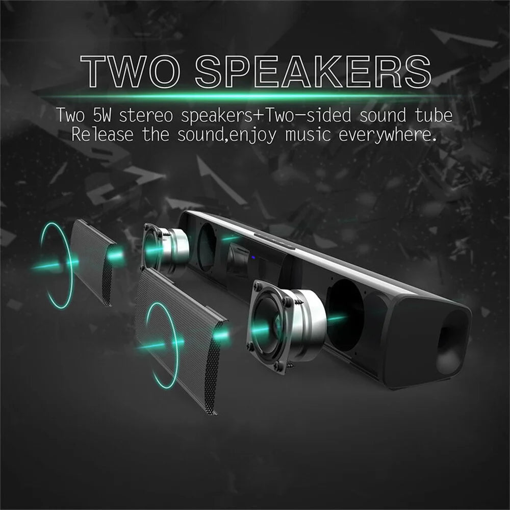 CURUK Home Theater Bluetooth Speaker System for TV and PC
