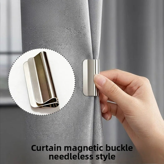 Strong Magnetic Curtain Clips Nail Free Blackout Closure For Curtains
